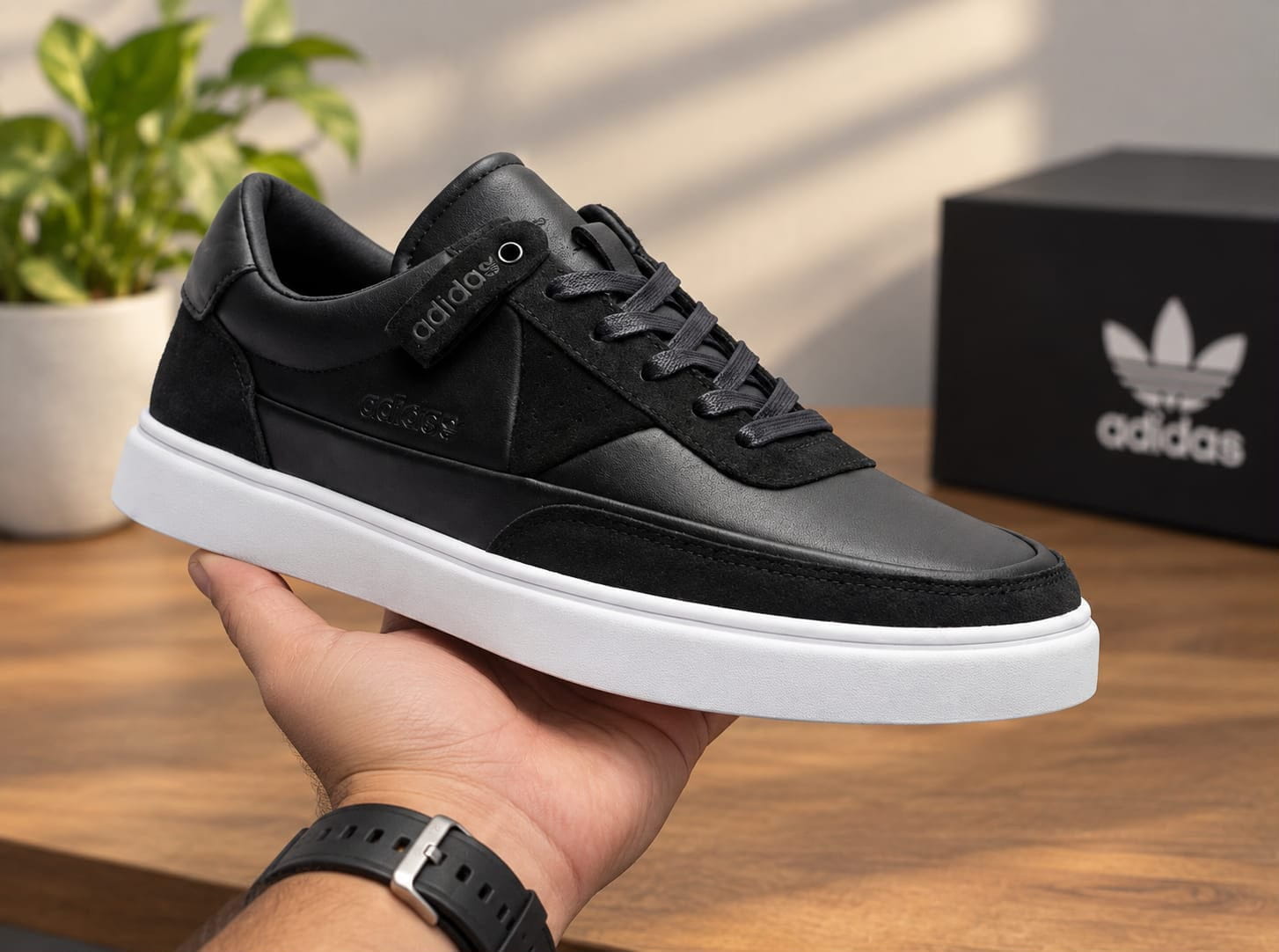 Adidas Men's Black Casual Sneakers - stylish - Adidas Casuals | Mars Collection
