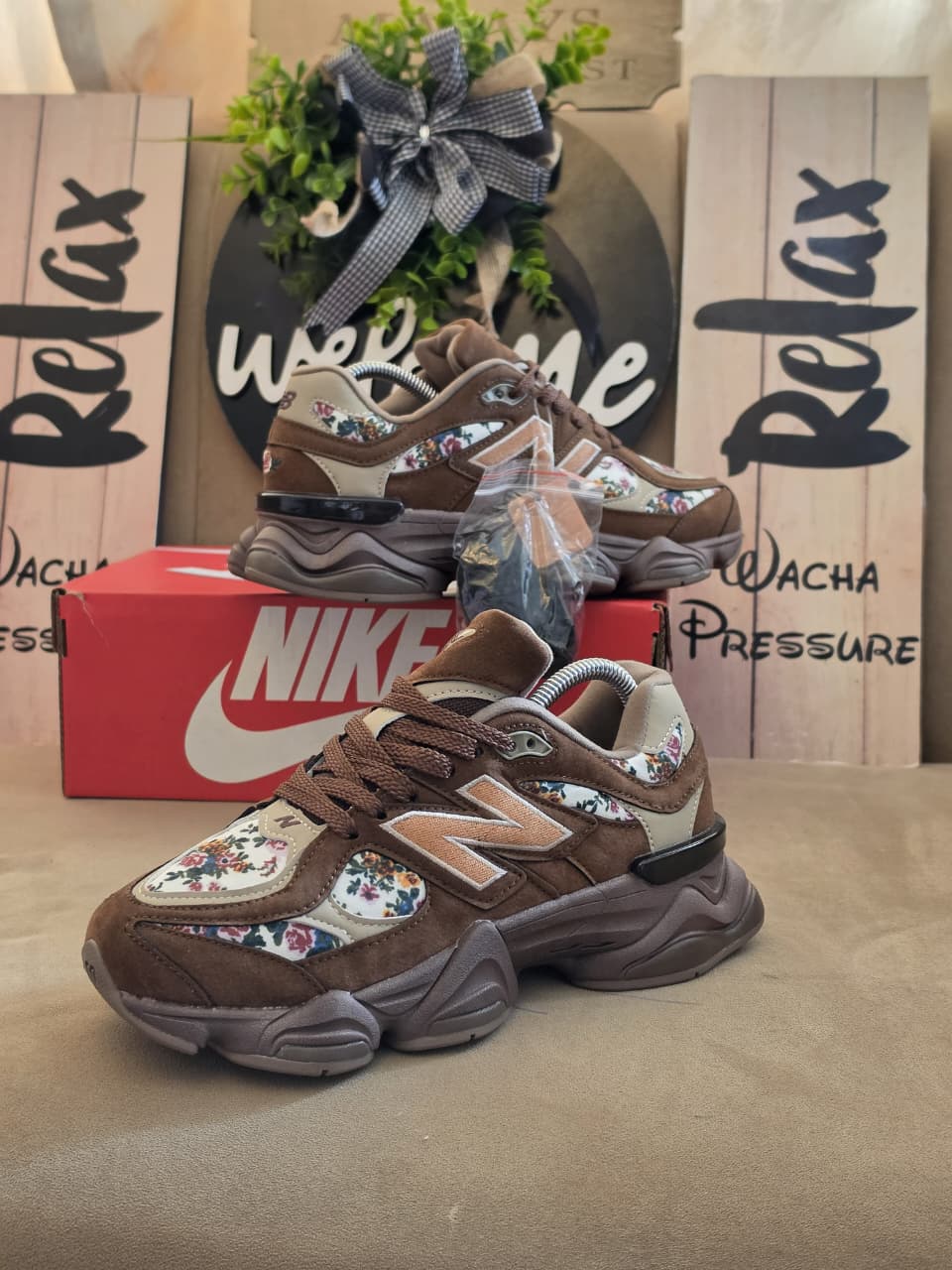 New Balance 9060 Flowered Sneakers image 2