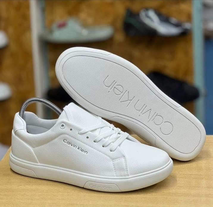 Calvin Klein Men's White Casual Sneakers - Calvin Klein Casuals | Mars Collection