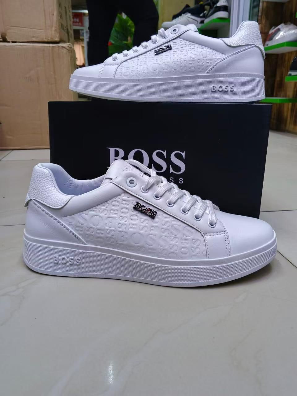 Boss White Casual Sneakers image 2