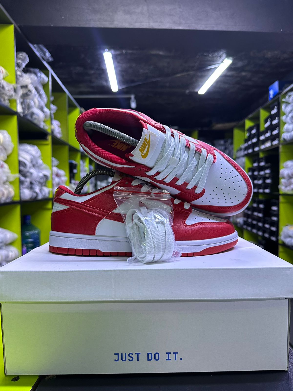 SB Dunk Red Sneakers image 4