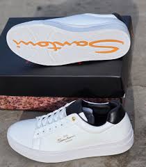 Santoni Milano Men's Casual Sneakers – White & Black image 3