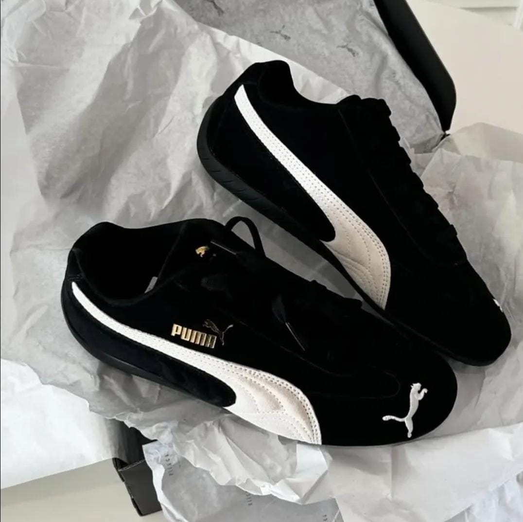 Puma Speedcat Black & White Sneakers - Puma Sneakers | Mars Collection