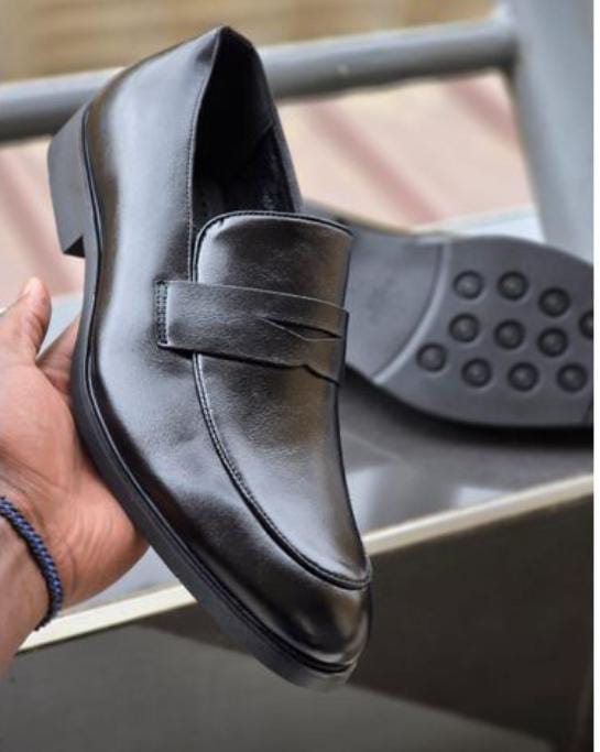 Laceless Black Official Shoes - others Official Shoes | Mars Collection