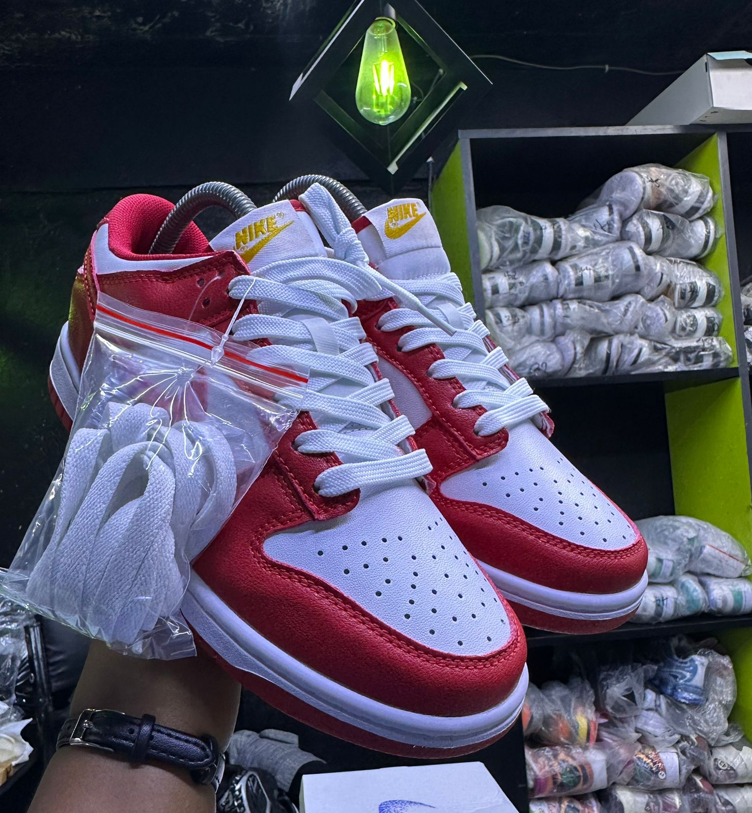 SB Dunk Red Sneakers image 2